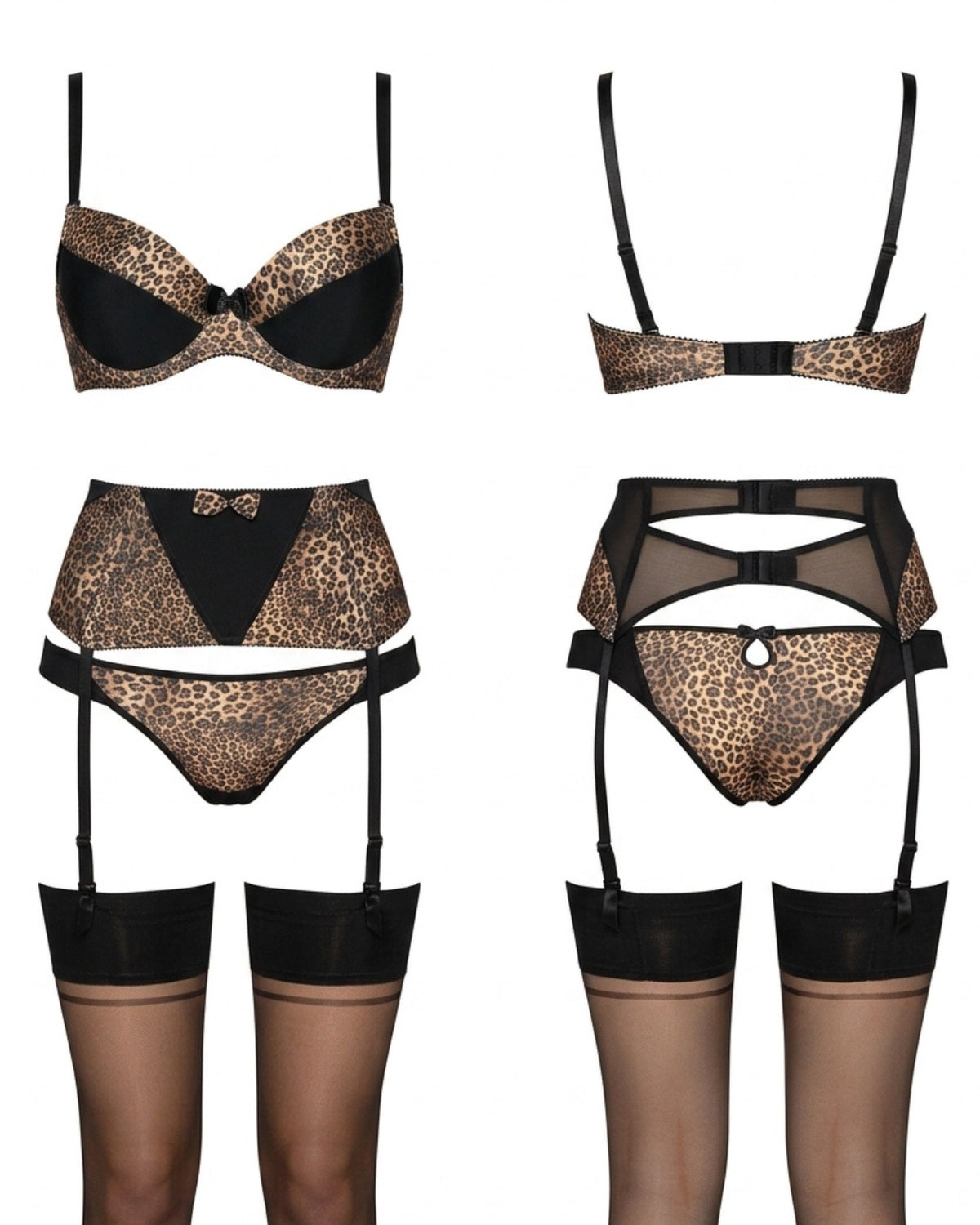 Linsori Obsidian Shimmer Push Up Bra Plus Size - White background view