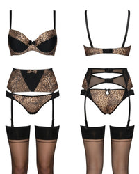 Linsori Obsidian Shimmer Push Up Bra Plus Size - White background view