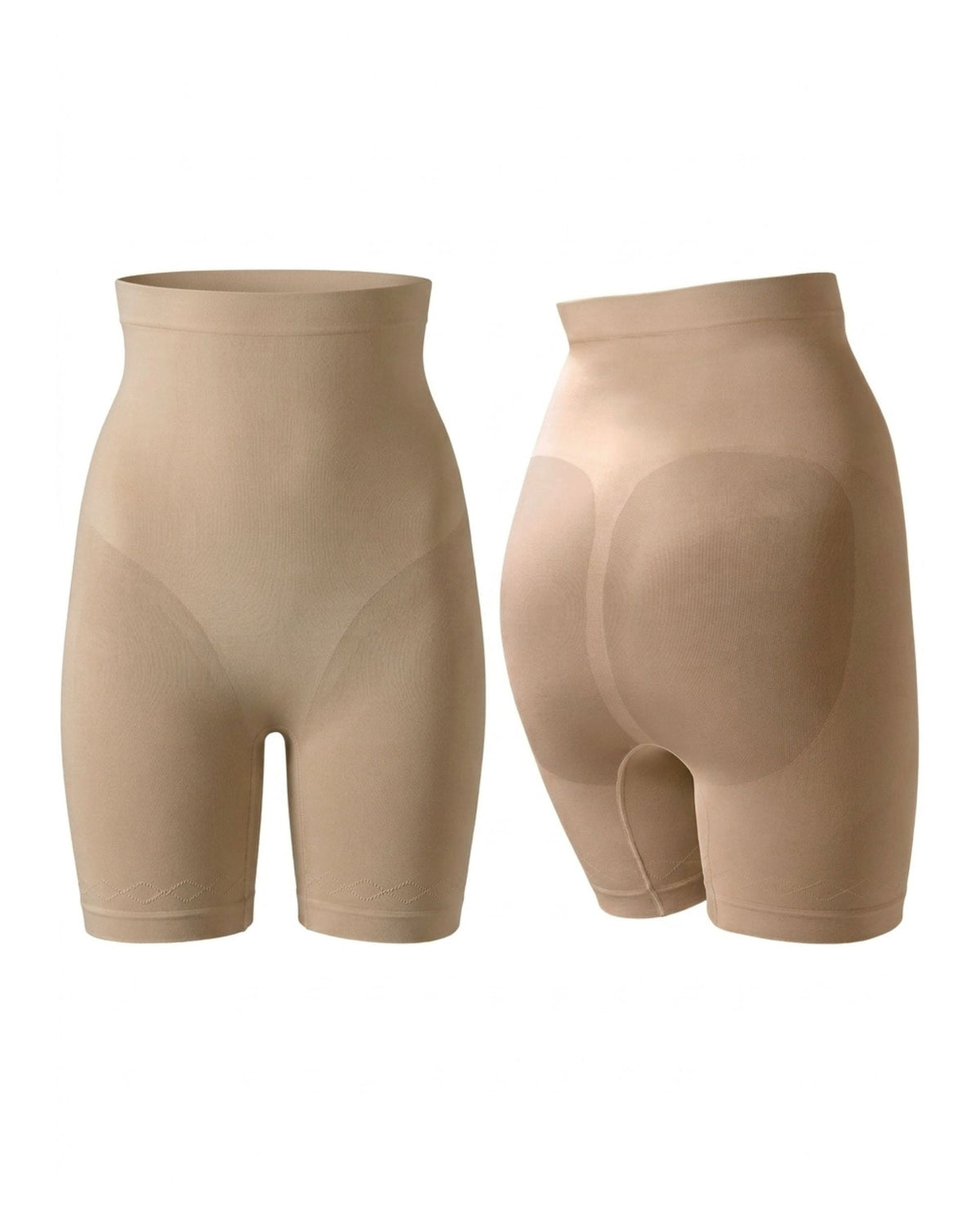 Linsori Sculpted Bare Shaping Short Plus Size - White background view