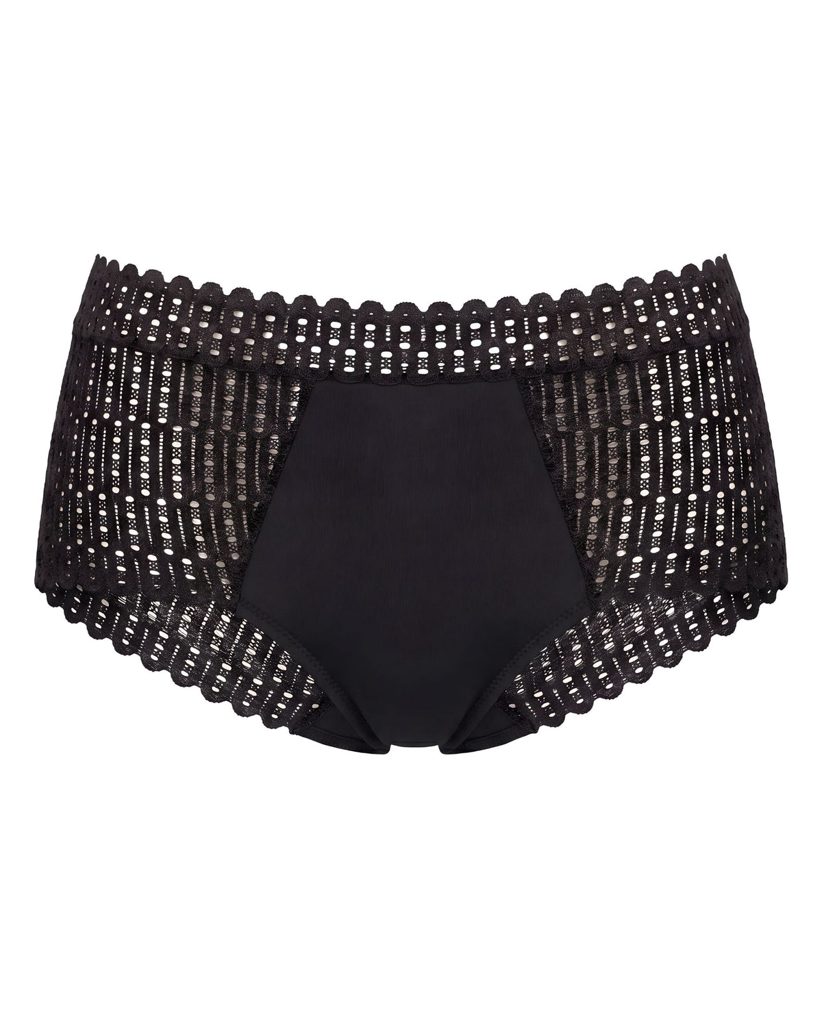 Linsori Noir Artisan Pattern Briefs - White background view