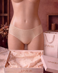 linsori - Bare Stripe Cotton Brief - product  view
