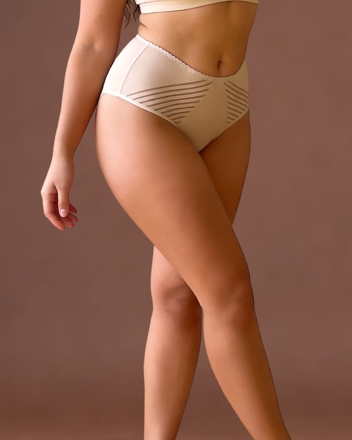 linsori - Bare Stripe Cotton Brief - right view