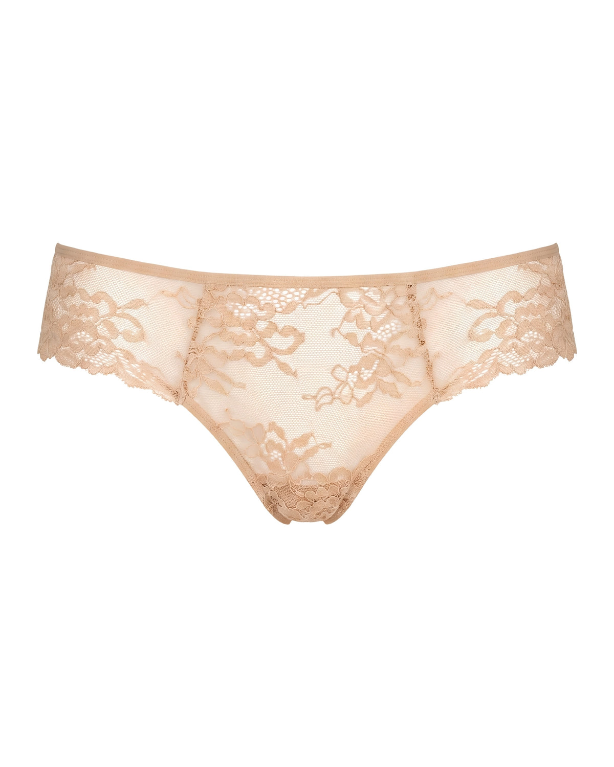 linsori - Bare Floral Lace Brief - white background
