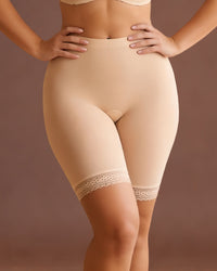 linsori - Bare Lace Shaping Shorts - front view
