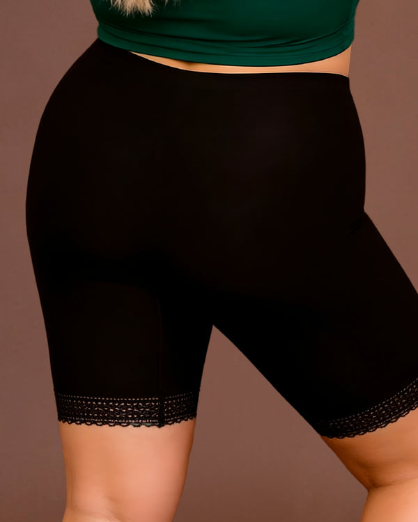 linsori - Noir Lace Shaping Shorts - back view