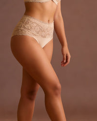 Linsori Bare Floral Lace Briefs Piece -  Right view
