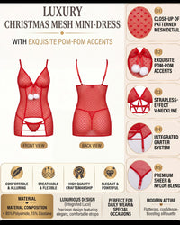 Linsori Festive Rouge Chemise Collection -  Product detail view