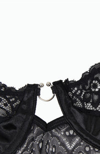 Linsori Noir Lace Hourglass Body Plus - close-up