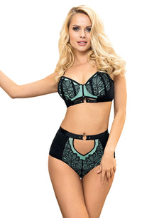 Linsori Sapphire Lace Lingerie Set - styled view
