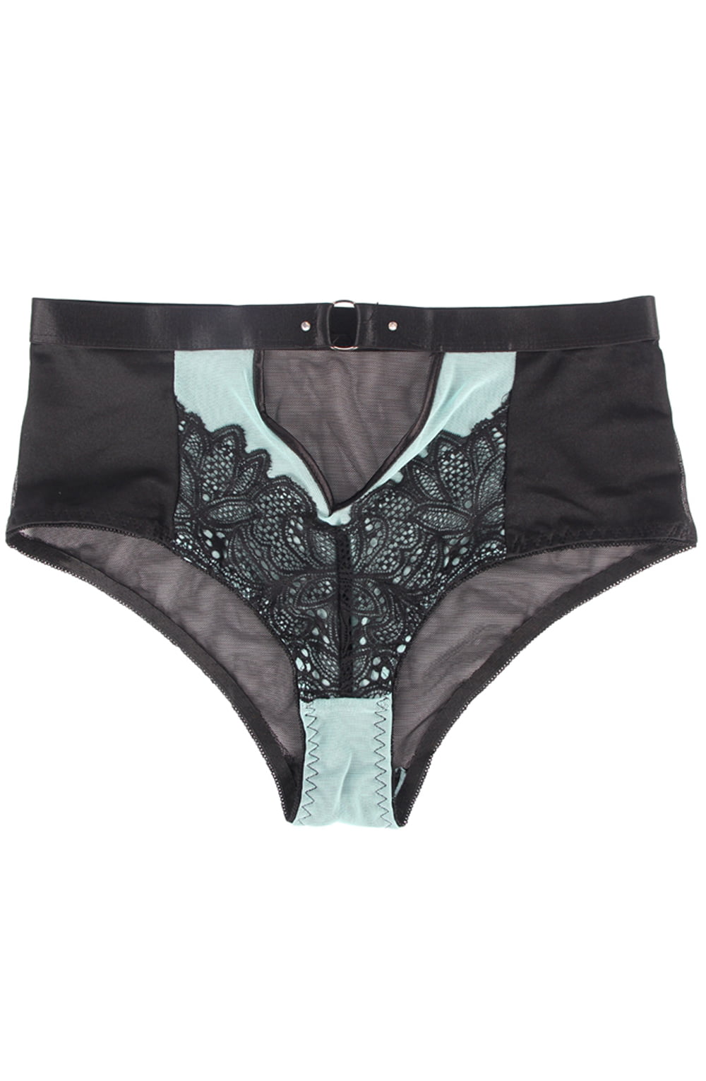 Linsori Sapphire Lace Lingerie Set - detail view