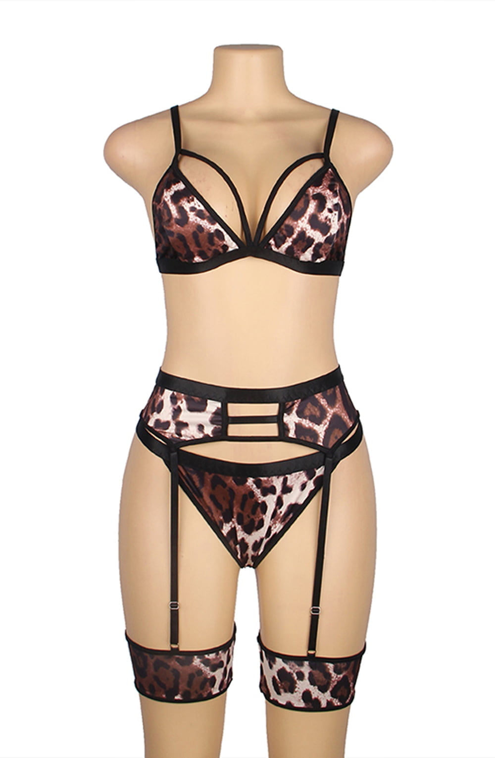 Linsori Wild Leopard Satin Fantasy Set - product view