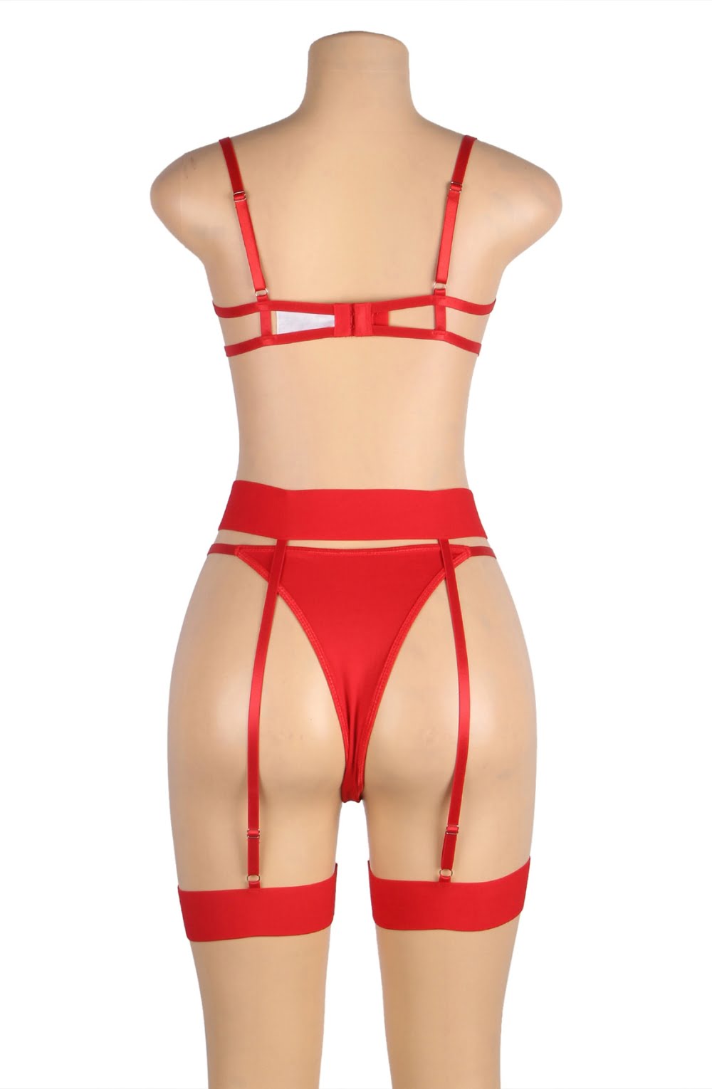 Linsori Crimson Heart Suspender Set - lifestyle view