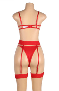 Linsori Crimson Heart Suspender Set - lifestyle view