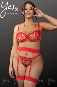 Linsori Crimson Heart Suspender Set - product view