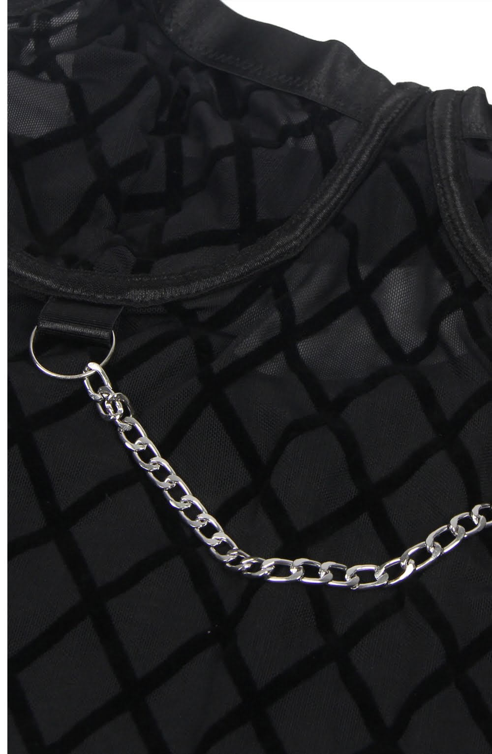 Linsori Shadow Chain Embellished Body Plus Size - detail shot