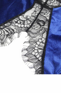 Linsori Sapphire Gartered Babydoll Set - product view