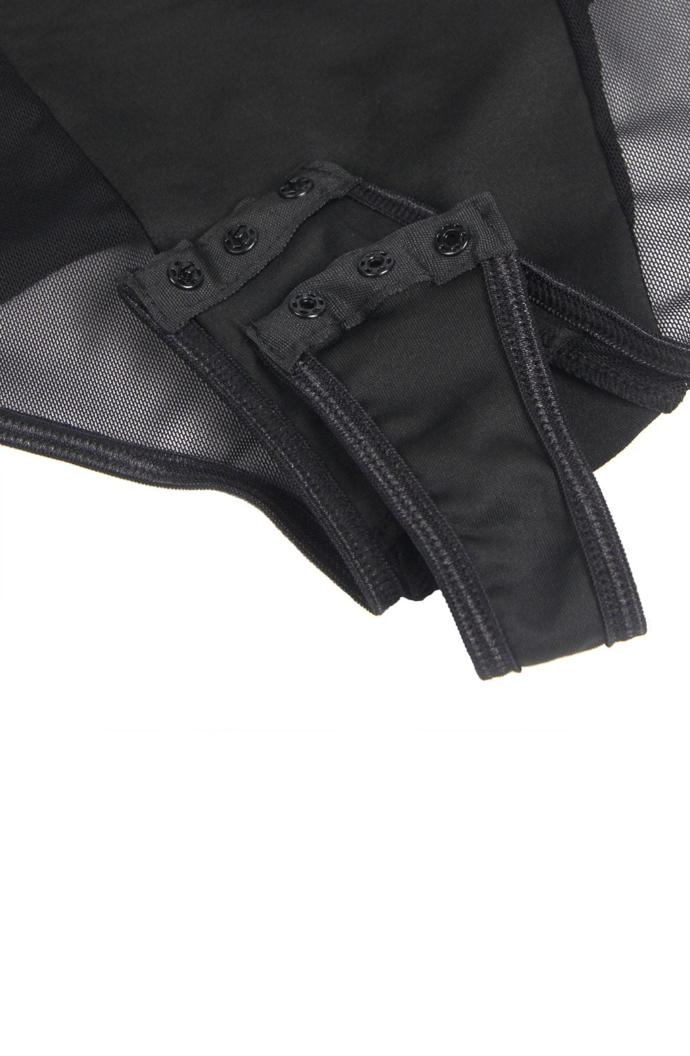 Linsori Obsidian Mesh Underwire Bodysuit - close-up