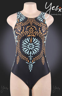Linsori Navy Print Poolside Swimsuit - lifestyle view