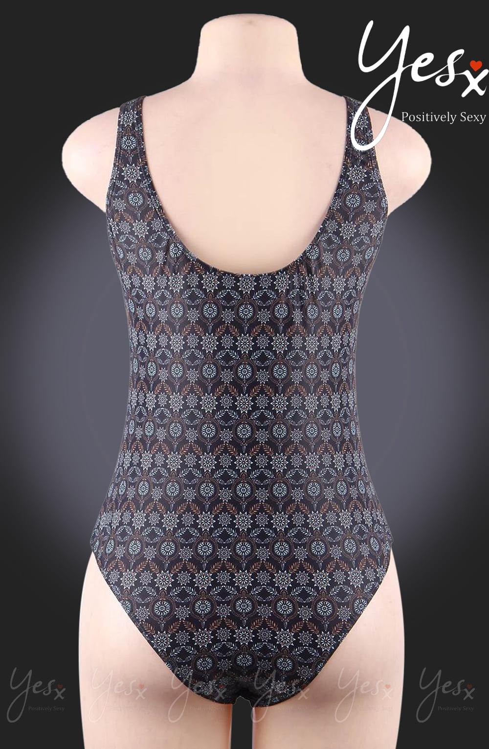 Linsori Navy Print Poolside Swimsuit - product view