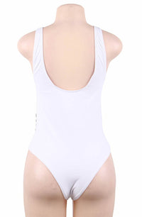 Linsori Pearl Plunge Cut-Out Swimsuit - lifestyle view