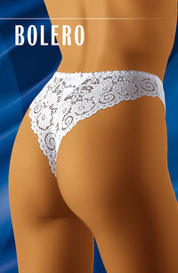 Linsori Midnight Delicate Lace Thong - back view