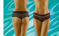 Linsori Midnight Lace Tulle Shorts - styled view