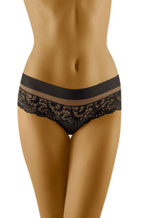 Linsori Midnight Lace Tulle Shorts - detail view