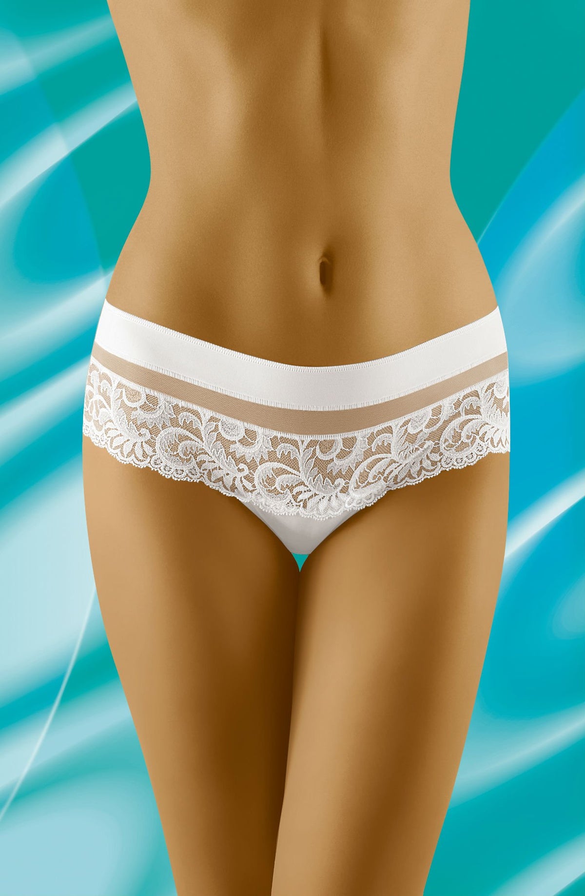 Linsori Midnight Lace Tulle Shorts - detail view
