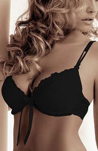 Linsori Carmen Midnight Push-Up Bra - styled view