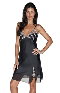 Linsori Satin Chiffon Elegance Nightdress - product view