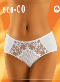 Linsori Midnight Lace Deep Floral Lace Brief - side view