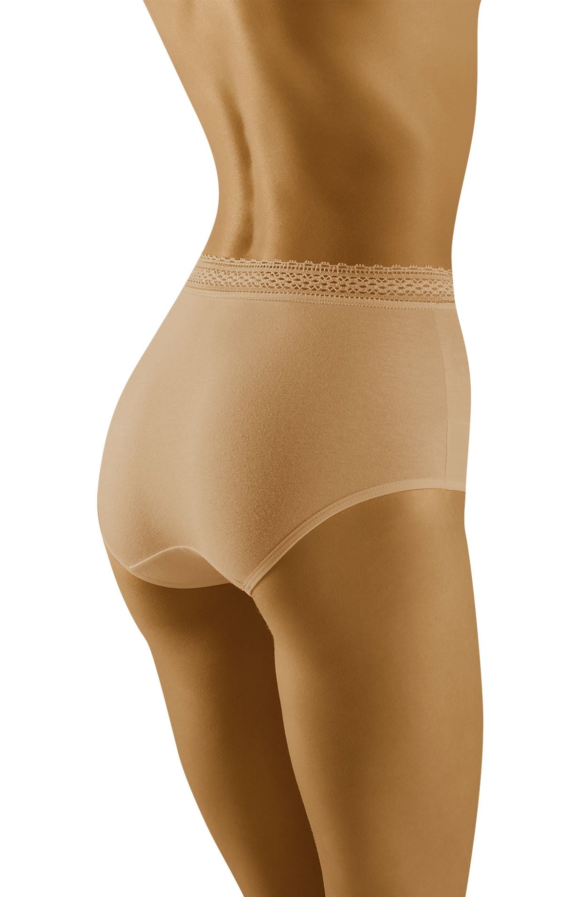Linsori Bare Cotton Floral Lace Brief - side view