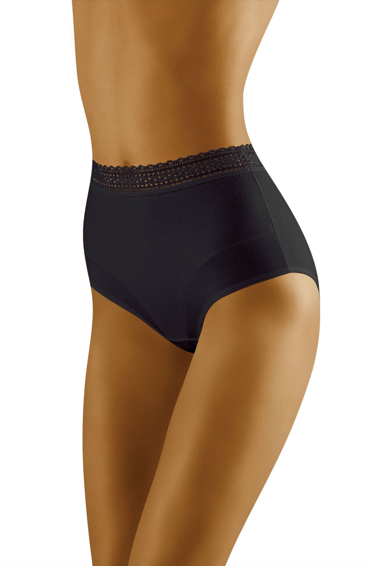 Linsori Bare Cotton Floral Lace Brief - back view