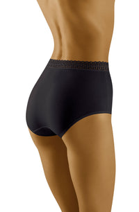 Linsori Bare Cotton Floral Lace Brief - styled view