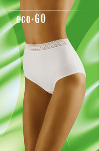 Linsori Bare Cotton Floral Lace Brief - back view