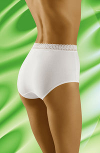 Linsori Bare Cotton Floral Lace Brief - styled view