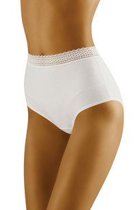 Linsori Bare Cotton Floral Lace Brief - side view
