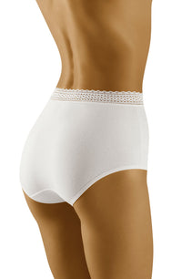 Linsori Bare Cotton Floral Lace Brief - close-up