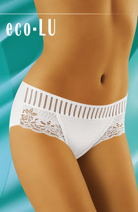 Linsori Midnight Lace Embroidered Brief - side view
