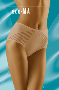 Linsori Champagne Stripe Cotton Brief - front view