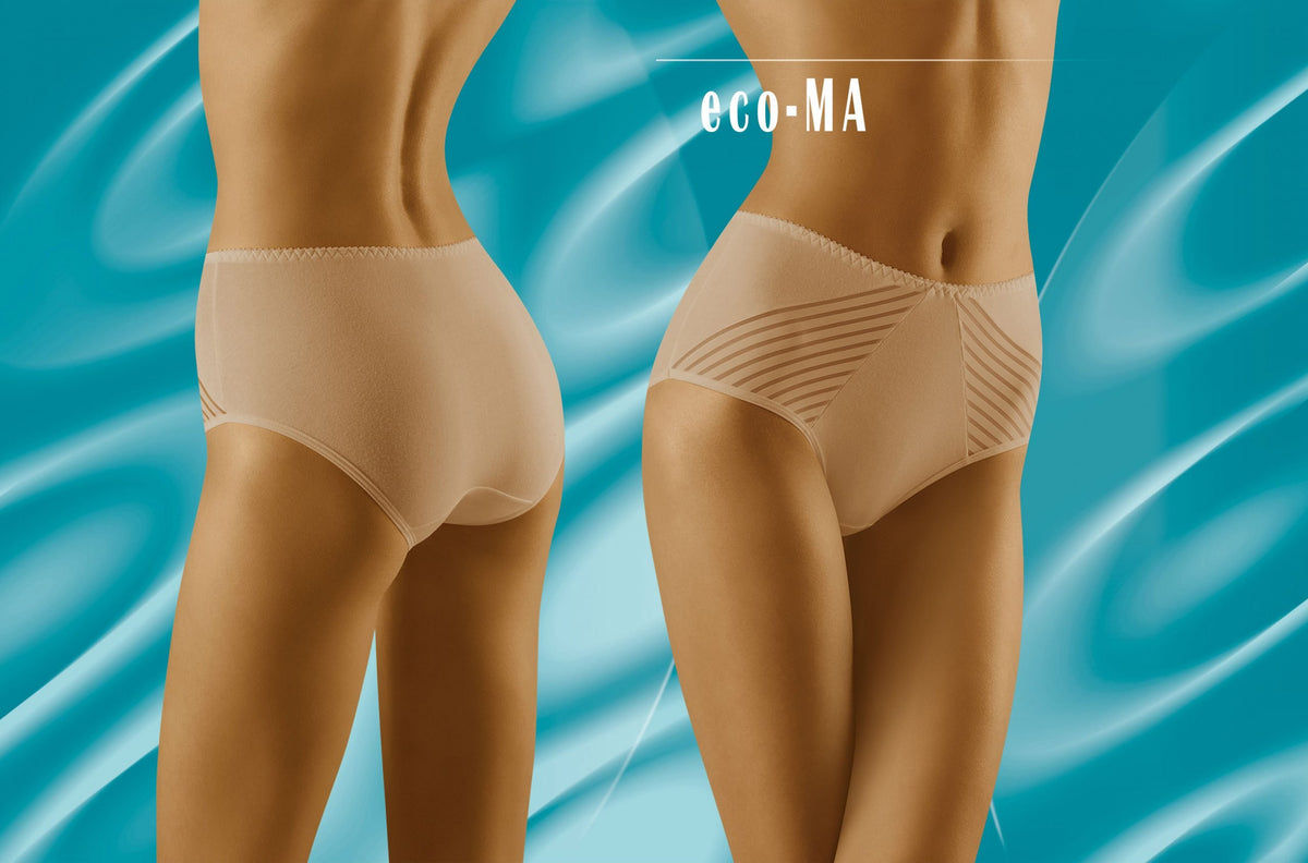 Linsori Champagne Stripe Cotton Brief - styled view