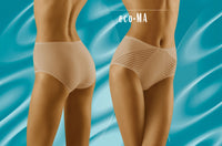 Linsori Champagne Stripe Cotton Brief - styled view