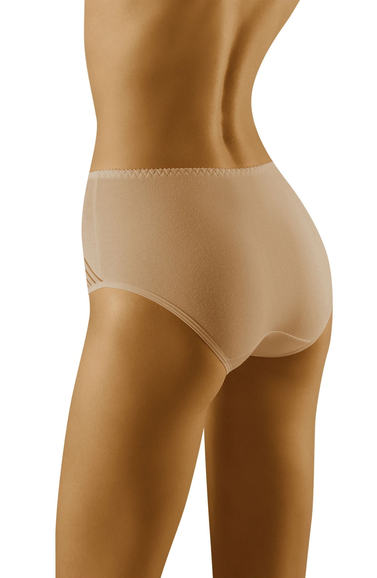Linsori Champagne Stripe Cotton Brief - side view