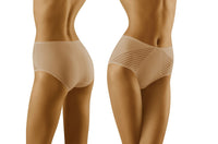 Linsori Champagne Stripe Cotton Brief - close-up