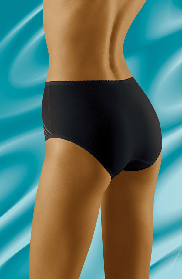 Linsori Noir Stripe Cotton Brief - side view