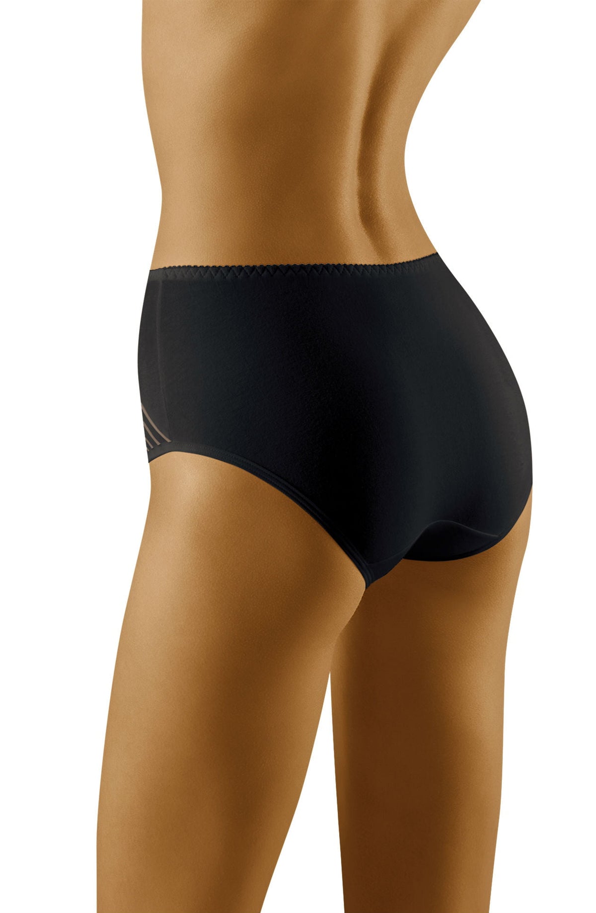 Linsori Champagne Stripe Cotton Brief - styled view