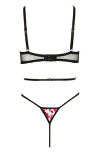 Linsori Scarlet Embroidered Evangelina Teddy - back view