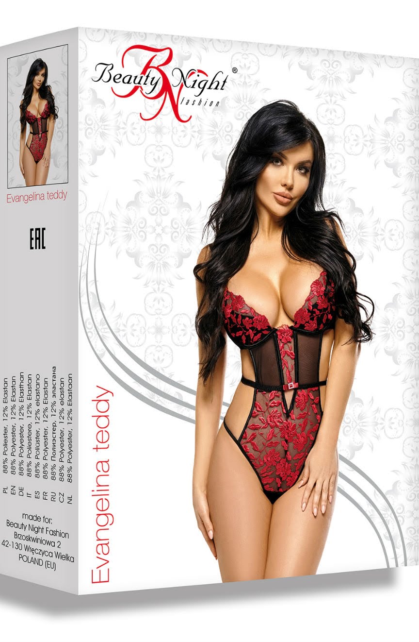 Linsori Scarlet Embroidered Evangelina Teddy - lifestyle view