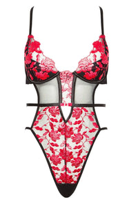 Linsori Scarlet Embroidered Evangelina Teddy - product view