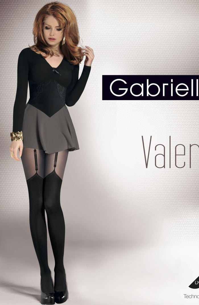 Linsori Fantasia Faux Suspender Tights - detail view